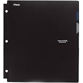 Five Star 4-Pocket Folder, Quick-View, Plastic, Folders with Pockets, Color Selected for You, 1 Count (33168)