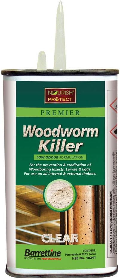 Nourish & Protect SPWW.25 250 ml Solvent Preserver Woodworm Killer,Clear
