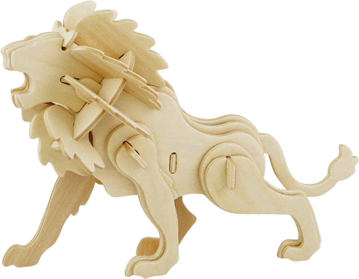 wooden puzzle lion