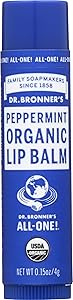 Dr Bronner's, Lip Balm Peppermint Organic, 0.15 Ounce