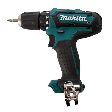 Makita DF331DZ Bohrschrauber 10,8 V (ohne Akku, ohne Ladegerät), 10.8 V, Schwarz, Blau