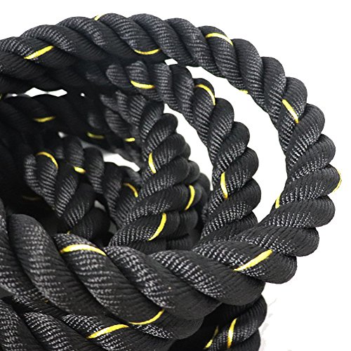 Grande Juguete Battle Rope - 1.5"/2" Width 30/40/50ft Length Fitness Rope Workout Training Undulation Rope Exercise