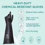 Ansell AlphaTec 87-104 Chemical Resistant Latex Gloves X-Large 43cm Cuff view 2