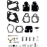 Zafee 1395-8237072 Carburetor Rebuild Fit for Mercury 2-stroke 25hp 15hp | Carb Repair Kit Fit for Mercury and Mariner 2-Stroke 10-25hp Outboards