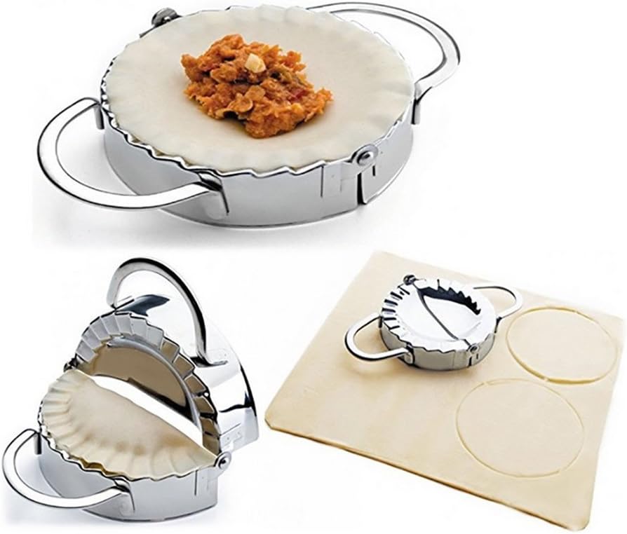 Dumpling Maker,Stainless Steel Dumpling Molds and Dough Press for Home
