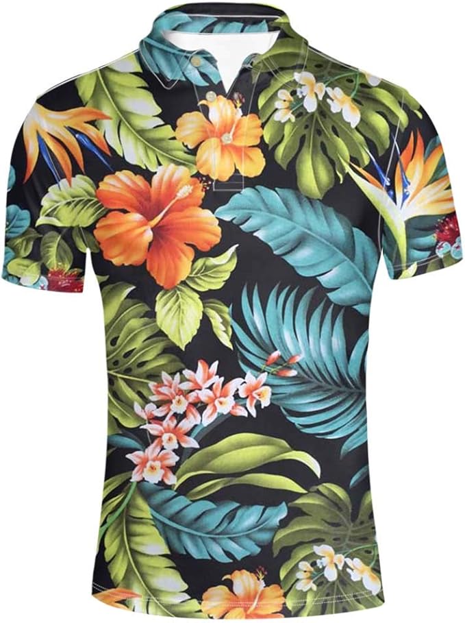 athletic fit hawaiian shirt