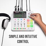 RØDE RØDECaster Duo Compact All-in-One Studio for Podcasting White view 8