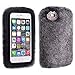 Veatool iphone 6 Plus Case, [Plush Series] and Stylish Rex Rabbit Fur [Cute] for iPhone 6s Plus(2015) - Gray