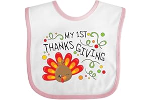 inktastic My First Thanksgiving- Cute Turkey Baby Bib