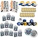 120 piece Police Party Supplies Birthday Favors bundle for 12 people