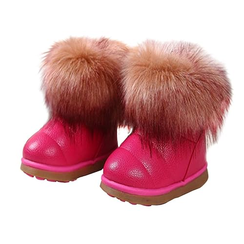 Kvbaby Kids Winter Warm Snow Boots Girls Fur Lined Boots Toddler Pu Leather Waterproof Boot #winter #boots #for #girls