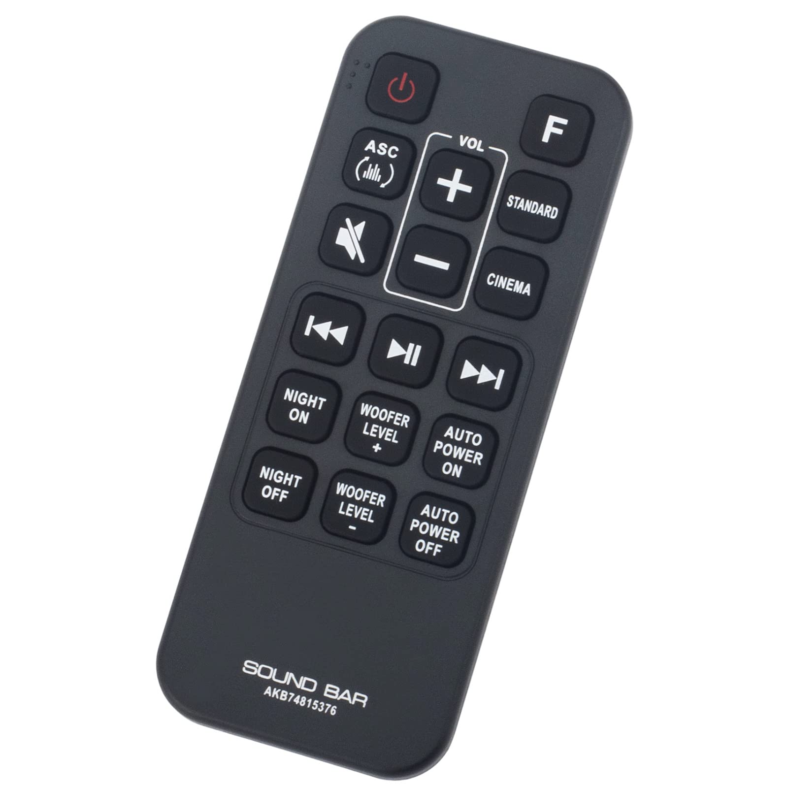 AKB74815376 Replacement Remote Control Fit for LG Soundbar SJ4 (SJ4, SPJ4B-W) SJ3 (SJ3, SPJ4BM-W) SH4 (SH4, SPH5B-W) SHC4 (SHC4, SPH5B-W)