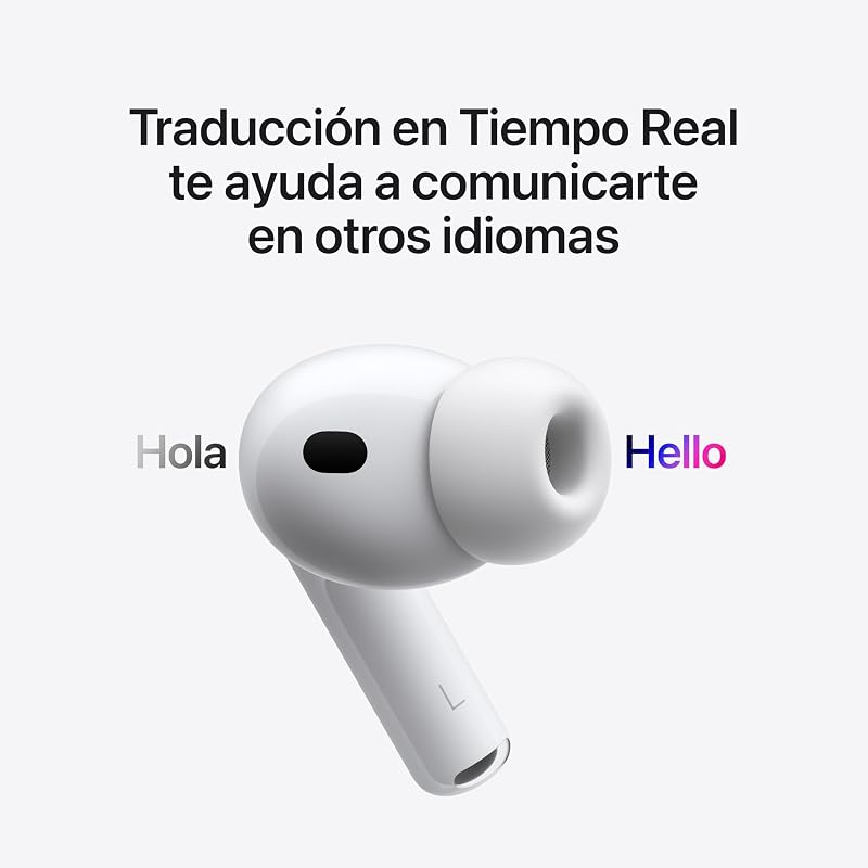 AirPods Pro 3 Auriculares inalámbricos con cancelación Activa de Ruido, medición de frecuencia Cardiaca, Auriculares Bluetooth, Audio Espacial, Sonido de Alta fidelidad y Carga por USB-C