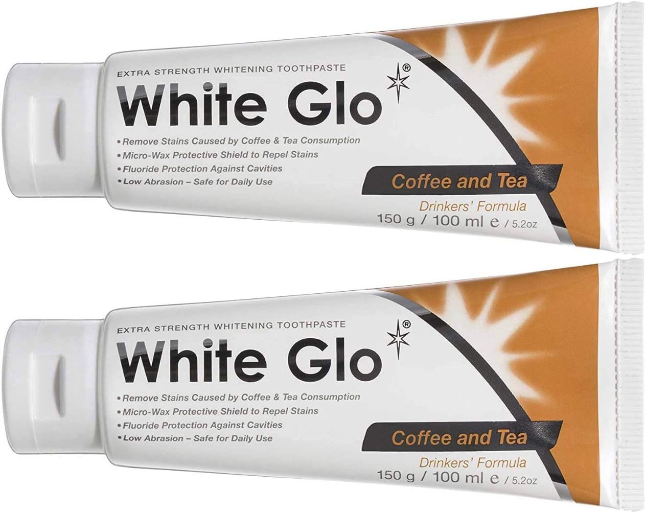 White Glo Premium Coffee & Tea Drinkers Formula Intense Extra Whitening Toothpaste & Toothbrush-100 ml (Pack of 2) with Sanitral 50 Pcs Dental Floss Stick Included as a Gift - Image 3