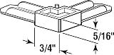 Prime-Line White Plastic Screen Frame Corner 5/16 x 3/4 Inch 50 Pack MP7729-50 view 2