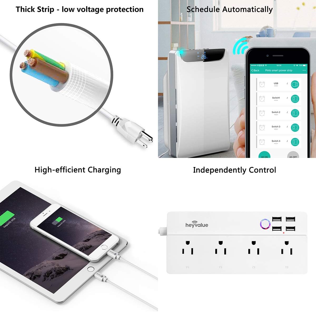 heyvalue smart power strip