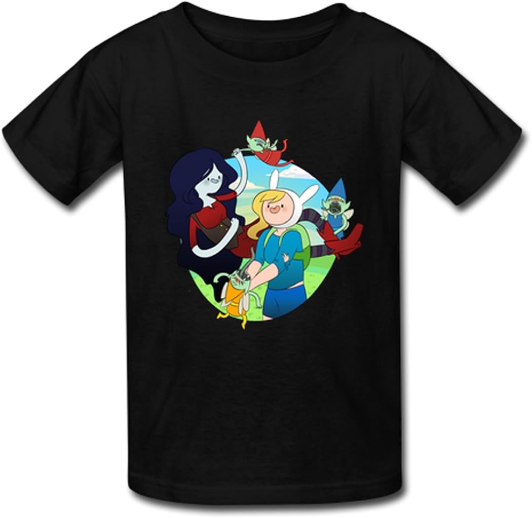 Adventure Time Finn and Jake Men's Tshirt Black Clothing