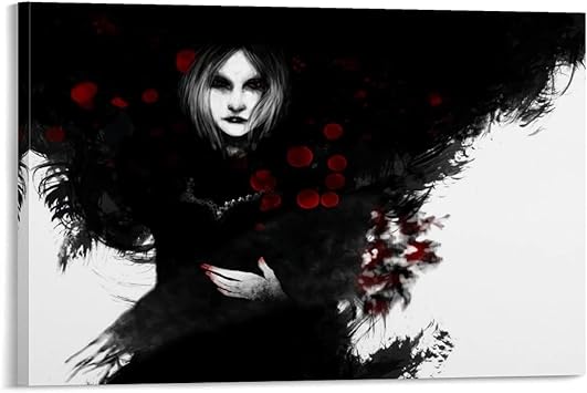 Chaoxin Póster gótico de Halloween Pintura decorativa de la pared Arte