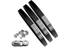 WASYDY 3 Pack 203589/5959 Go Kart Drive Belt for 30 Series Go Kart Torque Converter Drive Belt Replaces Manco 5959 / Comet 203589/Coleman KT196/Murray 12-8487