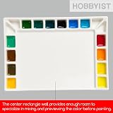 MEEDEN Ceramic Artist Paint Palette 18 Wells 20.3x14cm for All Paints view 5