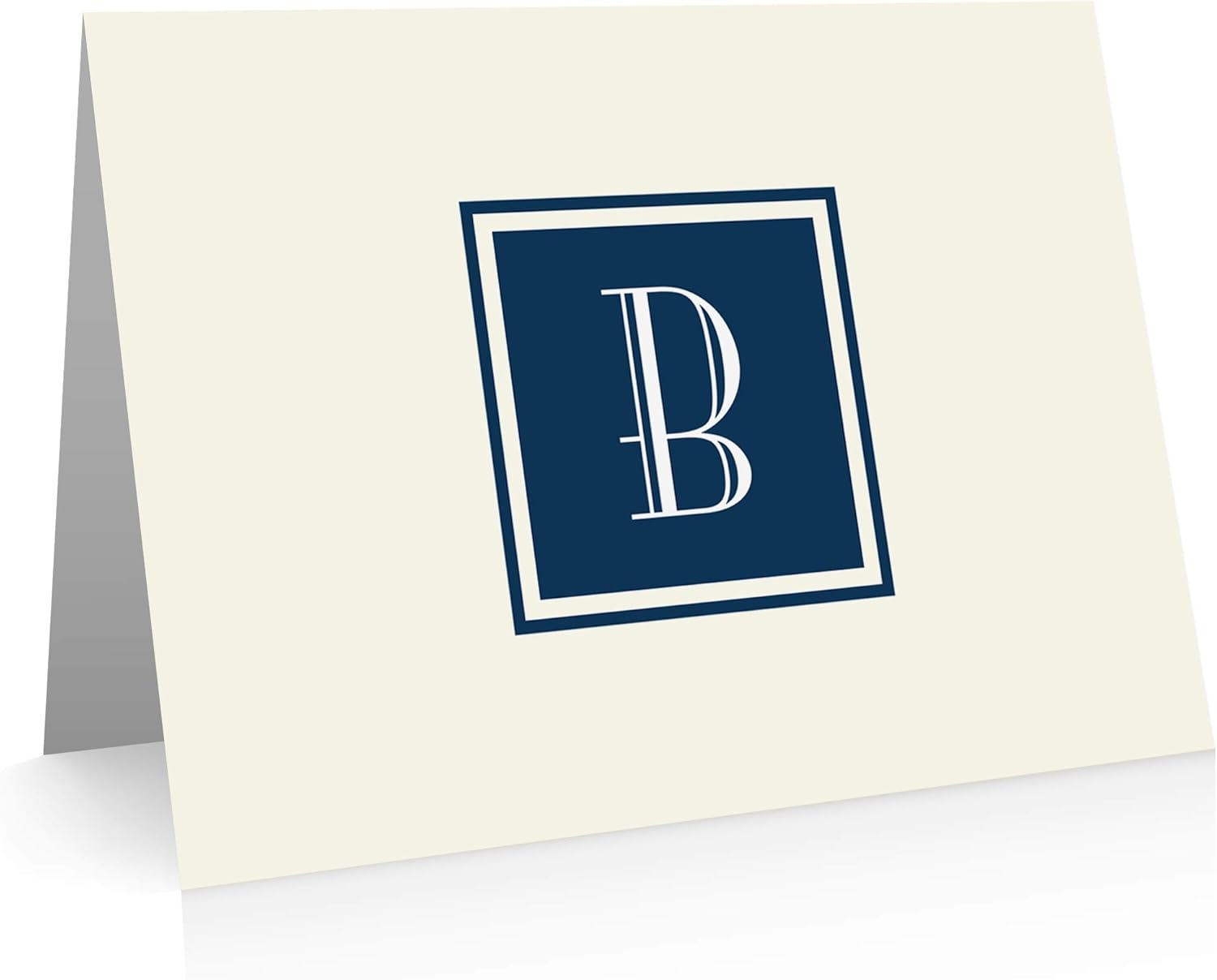 Amazon Com Monogram Stationery Note Cards Monogram Thank You Cards B Office Products