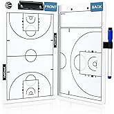 Basketball Coaching Board, 2026 Version Double-Sided Basketball Clipboard for Coaches, Dry Erase White Board for Coaches, Solid Coaching Marker Boards, Portable and Efficient