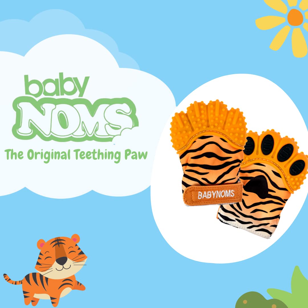 Teething Mitten | Orange Tiger Teething Paw