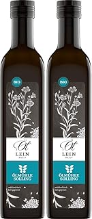 Ölmühle Solling Leinöl BIO nativ kaltgepresst - 1000ml (2x500ml) - Spar-Paket