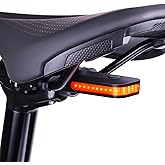 RAVEMEN CL01 Bike Tail Light, 300° Wide-Angle Rear Bicycle Light for Night Riding, Saddle Mount Bike Taillight Safety Accesso