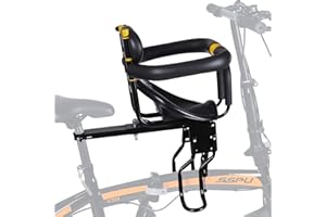 INNOLIFE Kids Bike Seat, Front Mounted Child Bike Seat with Guadrail Front Bike Seat for 8M - 6Y Children, Kids,Toddlers