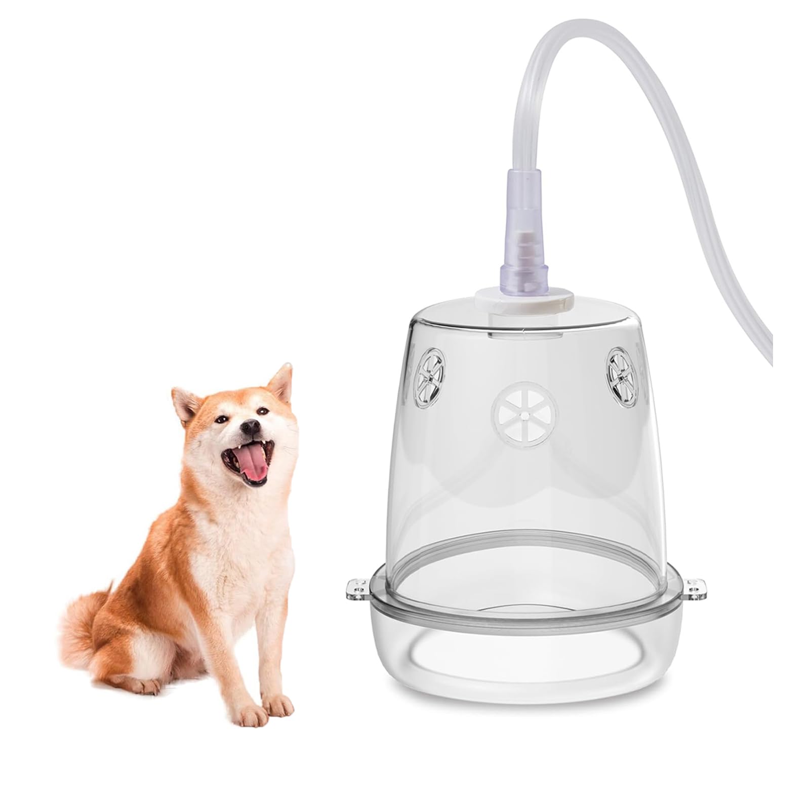 Photo 1 of STARSUM Dog Oxygen Mask, Inhaler Mask for Medium Dogs, Pet Oxygen Mask and Tube, Suitable for Medium Dogs (Equipment Not Included) ?M?