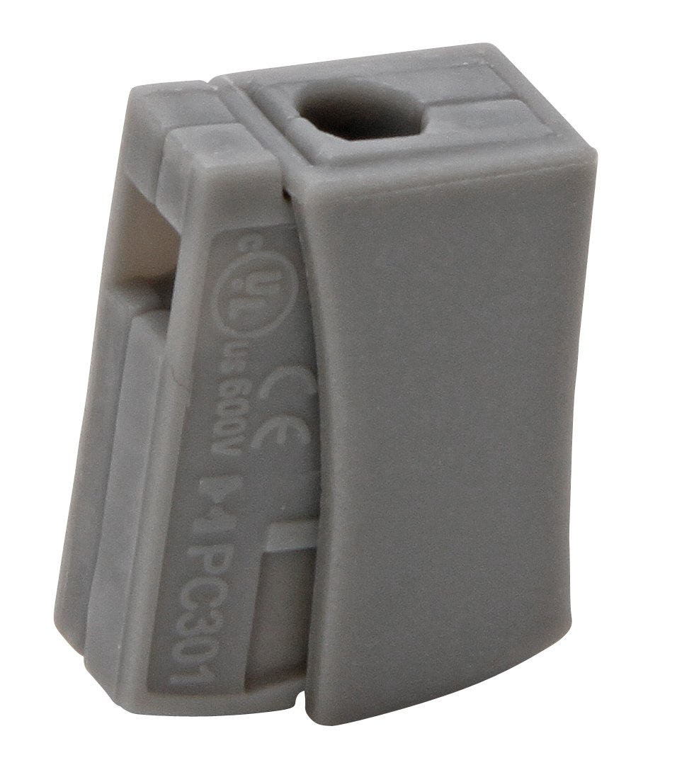 Kopp 33346414 Light Clip LED Light 2 Pin 0.5 – 2.5 mm² Pack of 10 Grey