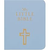 My Little Bible 2” Standard Edition - Selections of Key Verses From Every Book, Tiny Palm-size OT NT Scripture for Ministry Outreach, Classic 1769 KJV Text, 2" x 2.5”, Baby Blue
