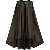 LTAKK Renaissance Cloak Women Medieval Cape Adult Witch Robe Ren Faire Halloween Costumes
