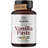 Rodelle Vanilla Bean Paste, Madagascar Bourbon, Gluten Free, 4 Fl Oz Jar | Rich Madagascar Bourbon vanilla paste with real bean specks, ideal for baking, frostings and custards