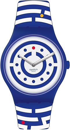 Swatch Reloj Analógico para Hombre de Cuarzo con Correa en Silicona SUOZ279