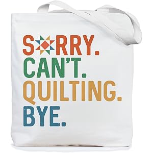 Chicimln Gifts for Knitters Tote Bag, Gifts for Sewers Sewing Lovers Women Canvas Tote Bags, Reusable Grocery Shopping Bags