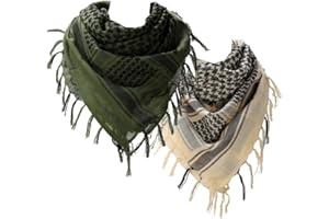 VOCHIC Military Shemagh Arab Tactical Desert Keffiyeh Thickened Scarf Wrap for Women and Men 43"x43"