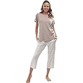 jijamas Incredibly Soft Pima Cotton Women's Pajamas Set - Capri