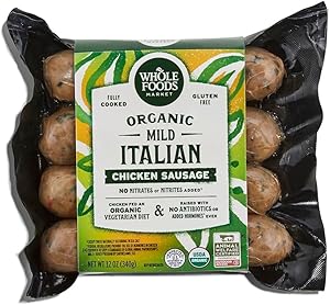 365 By Whole Foods Market, Chicken Sausage Italian Mild Organic Step 3, 12 Ounce