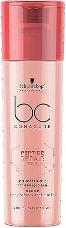 Schwarzkopf Professional Bc Peptide Repair Rescue Conditioner, Red, 200 ml