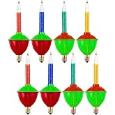 Couah Christmas Bubble Lights, 8 Pack Multi-Color Christmas Bubble Replacement Bulbs w/ Glitter Liquid C7/E12 Candelabra Base Light Bulbs Christmas Tree Indoor Outdoor Patio Porch Party Decor