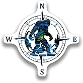 Bigfoot Sticker - 5 Inches | Waterproof and Durable Vinyl Decal for Cars, Bumpers, Laptops, Windows, Cups or Any Smooth Clean Surface. (Wanderlust Bigfoot)