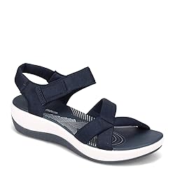 Clarks Women's Arla Gracie Wedge Sandal, Navy