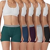 LALESTE Women Cotton Boxer Briefs 3" Inseam Boy Shorts Underwear Anti Chafing Shorts 5 Pack