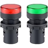Uxcell 3Pcs 16mm Panel Mount LED Indicator Light - Yellow, 24V AC/DC, For Control Panels, HVAC, DIY Electrical Projects - View #6