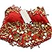 ZLTdream Belly Dance Top With Chest Pad bells &coins Red, One Size