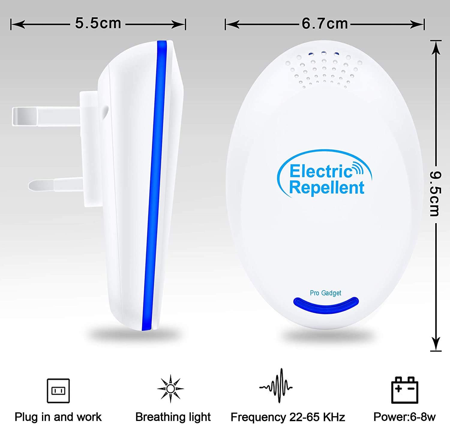 Mosquitoes Ultrasonic Pest Repeller - Electronic Indoor Pest Control Plug in for Insects, Mice,Ant,Spider,Rodent,Roach,Rats,Flea,Bug,Mosquito Repellent for Children and Pets' Safe 4 Pack: Health & Personal Care