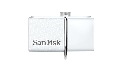 SanDisk Ultra Dual USB-Flash-Laufwerk 32 GB USB 3.0 bis zu 150 MB/Sek, weiß
