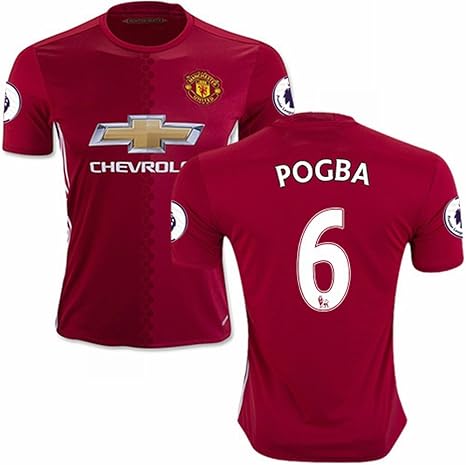 2016 2017 Manchester United Fc Trikot 6 Paul Pogba Ls Home Football Soccer Jersey Kit In Red Amazon Co Uk Sports Outdoors